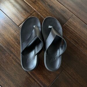 SOLD — Ancient Greek Sandals - Charys Leather Flip Flops